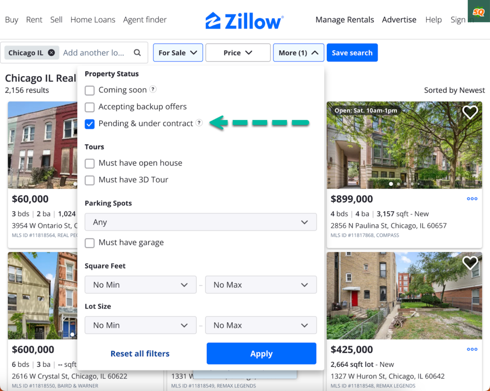pending and under contract homes for sale in zillow