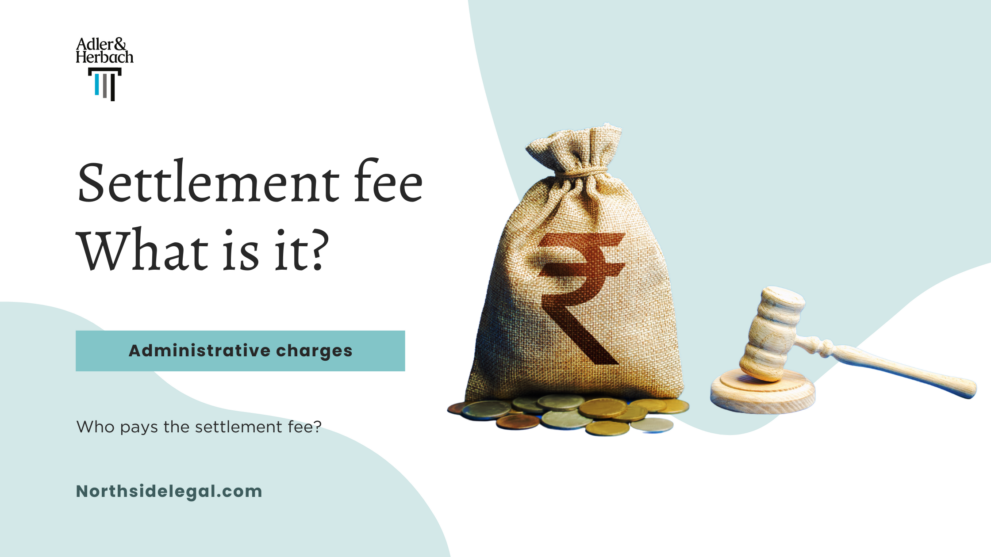 What is a Settlement fee for title? It's the administrative charges to look after closing. charged by settlement agent.