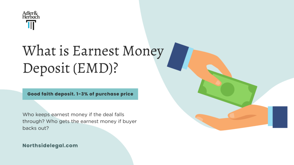 What is an Earnest money deposit (EMD)? An Earnest Money Deposit (EMD) is a payment by homebuyers showing intent to buy. It’s kept by the seller if the buyer backs out without any valid reasons.