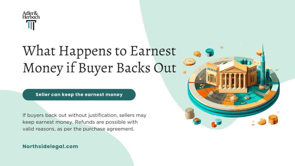 What happens to earnest money if buyer backs out? If buyers back out without justification, sellers may keep earnest money. Refunds are possible with valid reasons, as per the purchase agreement.