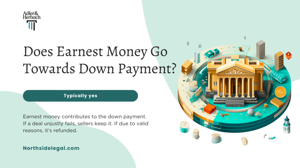 Does earnest money go towards down payment? Earnest money contributes to the down payment. If a deal unjustly fails, sellers keep it. If due to valid reasons, it’s refunded.